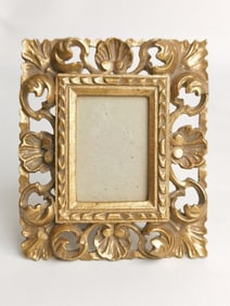 Vintage Gilt Wood Carved Photo Frame