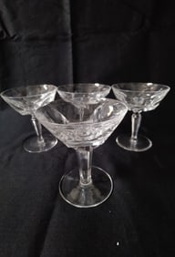 (4) Waterford Crystal Sheila Champagne Glasses