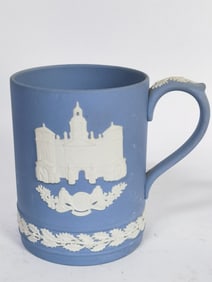 Vintage Wedgwood Jasperware Blue Mug