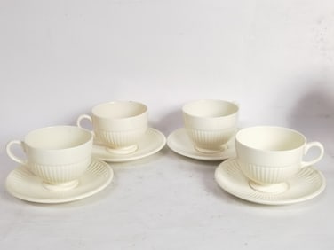 (4) Vintage Wedgwood Edme Porcelain Cup Sets