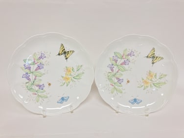 Pr. of Lenox Porcelain Butterfly Meadow Swallowtai