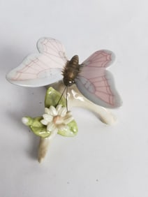 Vintage Porcelain Butterfly Figurine