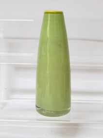 Green Glass Bud Vase