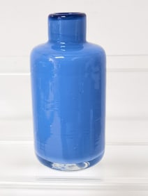 Blue Glass Bud Vase