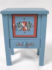 Vintage Miniature Hand Painted Dollhouse Cabinet
