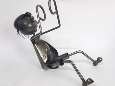 Vintage Metal Musician Figurine