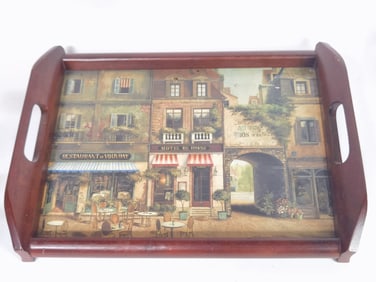 Vintage PImpernel Wood Tray