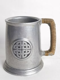 Vintage American Pewter Beer Stein Mug