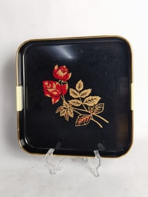 Chinese Painted Plastic Square Tray
