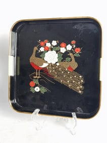 Chinese Painted Plastic Square Tray