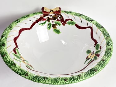 Large 1998 Charter Club Winter Garland Porcelain