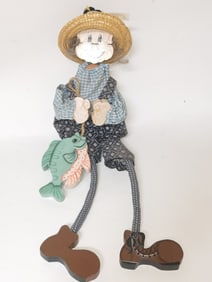 Vintage Hanging Scarecrow