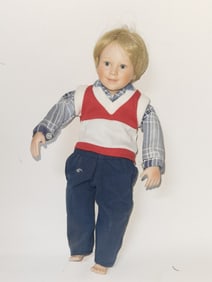 Vintage The Danbury Mint Piggyback Ride Doll