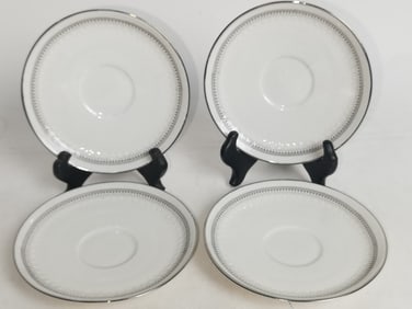 (4) Vintage Scherzer Bavaria Germany Porcelain Pla