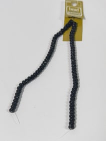 Group of Black Glass Beads