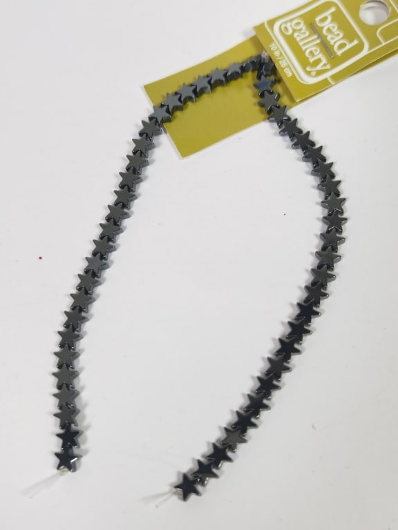 Group of Black Star Beads: Group of Black Star Beads