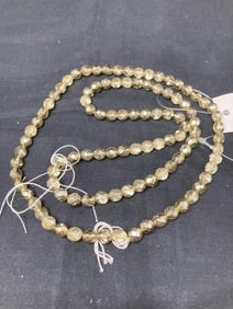 Group of Gold Tone Faceted Costume Beads