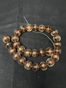 Group of Glitter Glass Beads