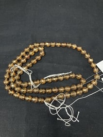 Group of Gold Tone Faceted Beads