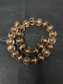 Group of Glitter Glass Beads