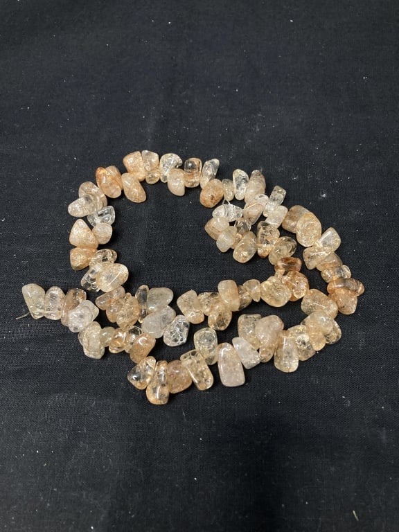 Group of Gold Quartz Beads: Group of Gold Quartz Beads