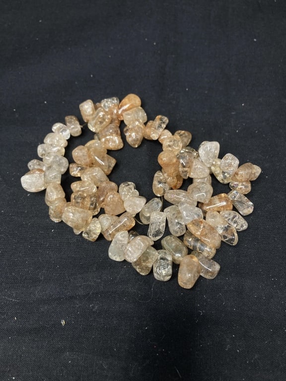 Group of Gold Quartz Beads: Group of Gold Quartz Beads