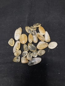 Group of Yellow Quartz Beads