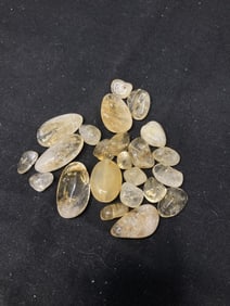 Group of Yellow Quartz Beads