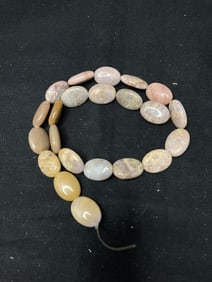 Group of Stone Oval Beads