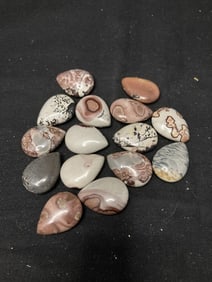 Group of Stone Teardrop Beads