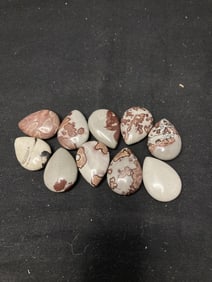 Group of Stone Teardrop Beads