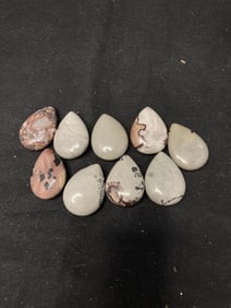 Group of Stone Teardrop Beads
