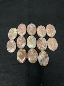 Group of Marble Oval Beads