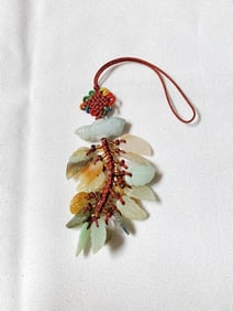 Chinese Jade Leaf Pendant