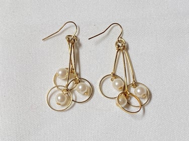 Pr. of Faux Pearl Earrings