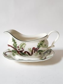 Vintage Charter Club Porcelain Winter Garland Crea