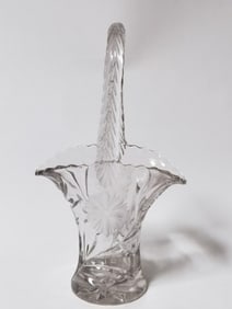 Vintage Duncan & Miller Cornflower Bridal Basket