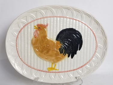Vintage Ceramica de Guerravaca Ceramic Turkey Plat