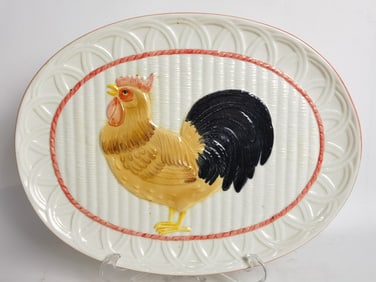Vintage Ceramica de Guerravaca Ceramic Turkey Plat