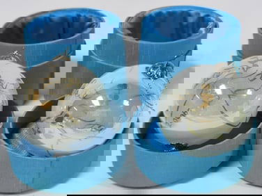 Pr. of Art Glass Ornaments