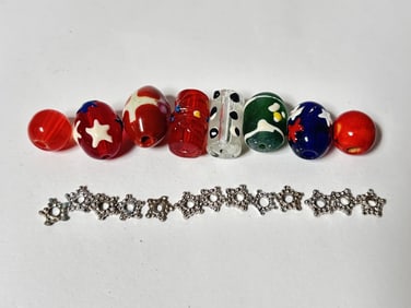 Group of Art Glass Beads