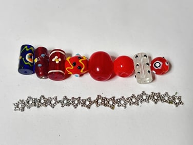 Group of Art Glass Beads