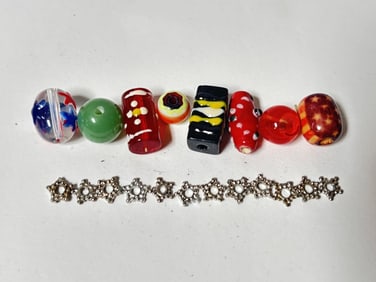 Group of Art Glass Beads