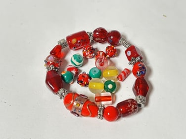 Group of Art Glass Beads