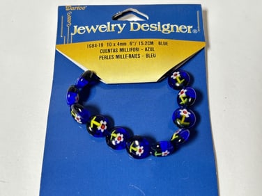 Group of Art Glass Flower Beads