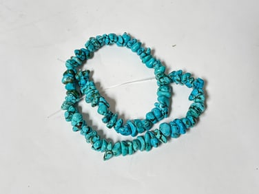 Group of Reinforced Turquoise Beads