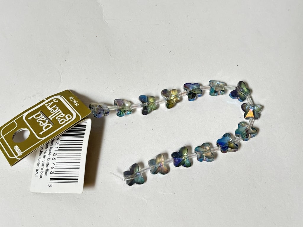 Group of Costume Butterfly Beads: Group of Costume Butterfly Beads