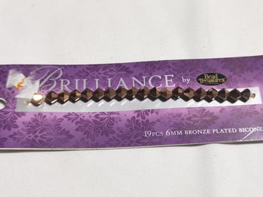 Group of Bronze Plated Beads