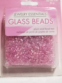 Group of Pink Glass Beads