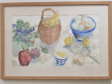 1989 Still Life Watercolor Painting, Signed Patric